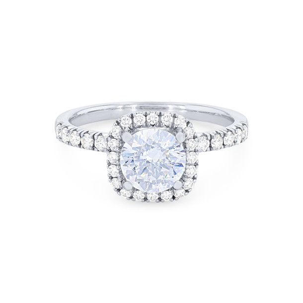 Simon G. Cushion Halo Engagement Setting