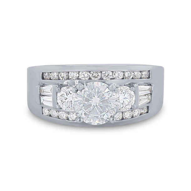 Channel Bar Set Diamond Engagement Setting