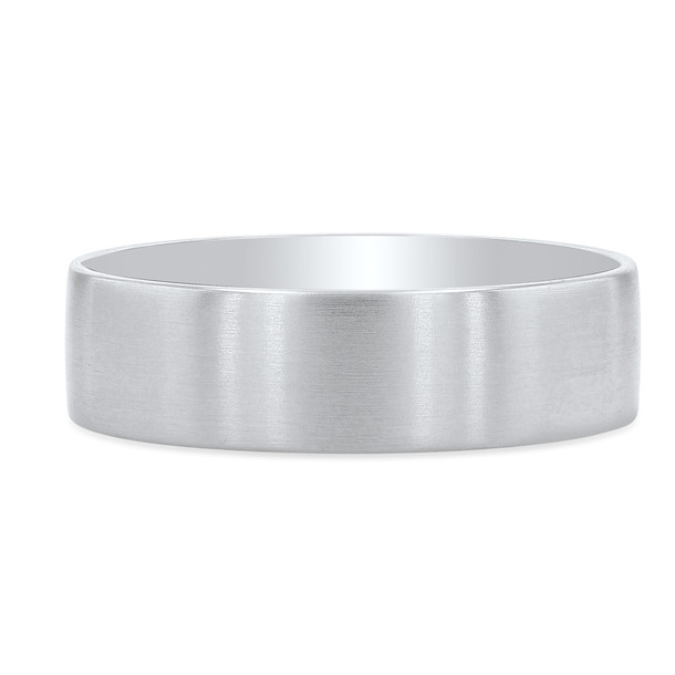 Flat Matte 6mm Wedding Band