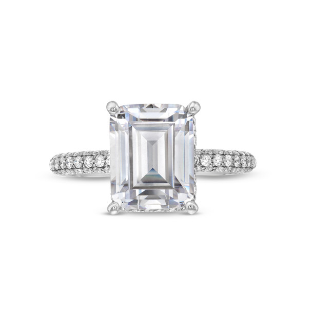 Simon G. Hidden Halo Pave Engagement Setting
