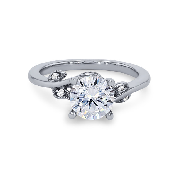 Artcarved Floral Vine Milgrain Engagement Setting