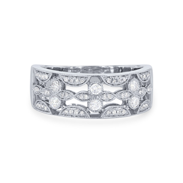 Vintage Inspired Diamond Band