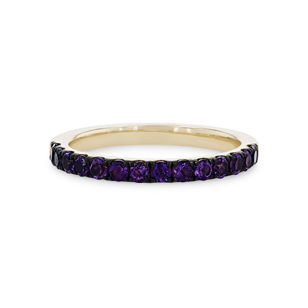 Amethyst Wedding Band
