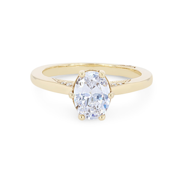 Simply Tacori Six Prong Oval Solitaire Engagement Setting