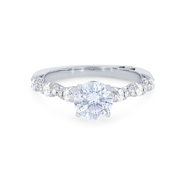 Tacori Petite Crescent Sculpted Cathedral Engagement Setting