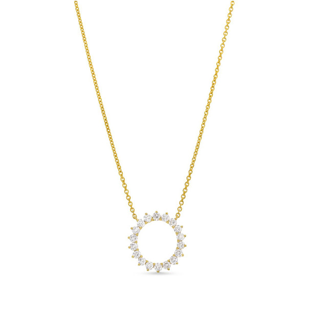 Round Diamond Circle Pendant