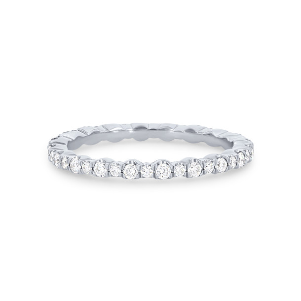 Alternating Round Diamond Eternity Band