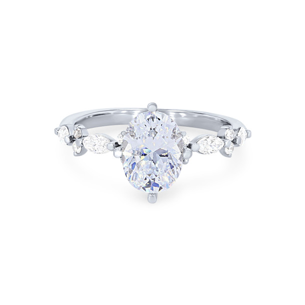 Alternating Marquise Diamond Engagement Setting