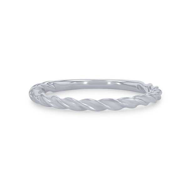 Artcarved Petite Rope Wedding Band