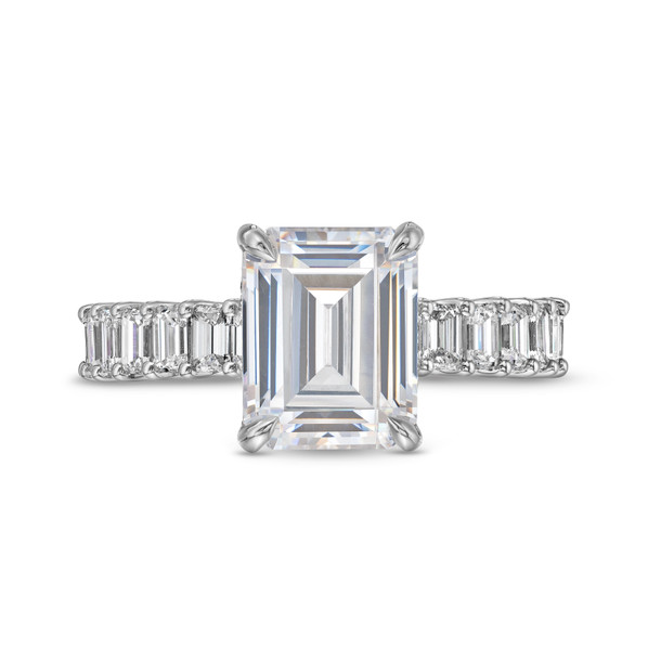 Michael M. Emerald Diamond 3/4 Way Engagement Setting