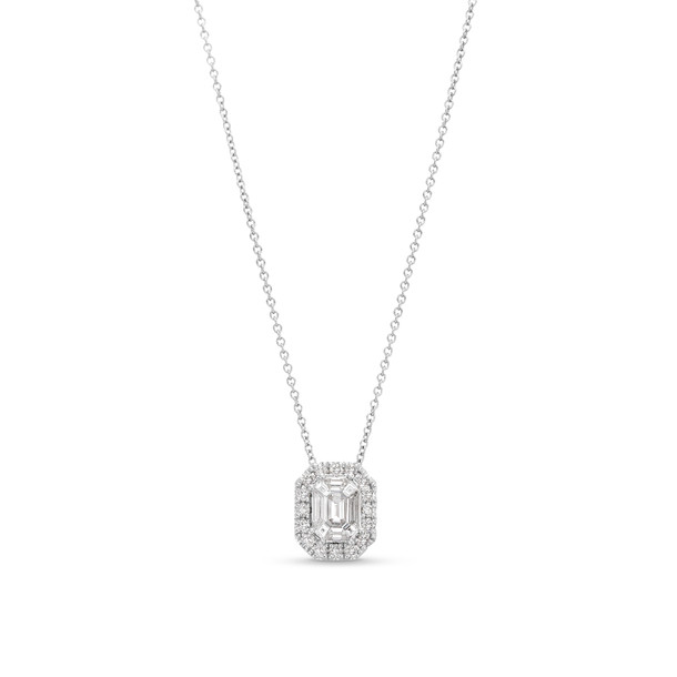 Diamond Mosaic Pendant Necklace