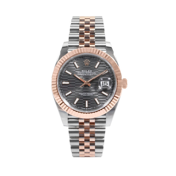 Rolex Datejust 41 Slate Motif Dial Watch | Oystersteel & Everose Gold