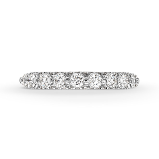 Verragio Couture Single Prong Three Sided Diamond Wedding Band