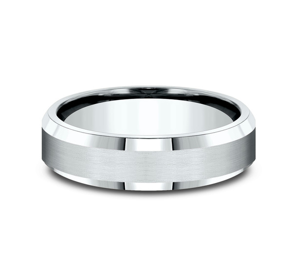 Matte Bevel Edge 6mm Wedding Band