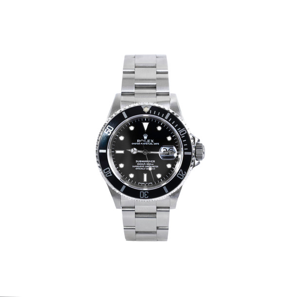 Rolex Submariner Date 40 Black Dial Watch | Oystersteel