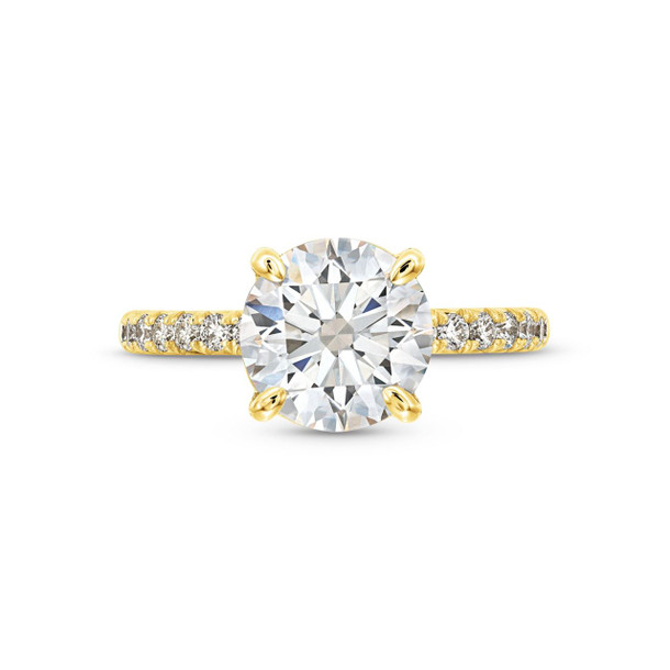 Round Lab Grown Diamond Engagement Ring By Diamonds Direct Designs