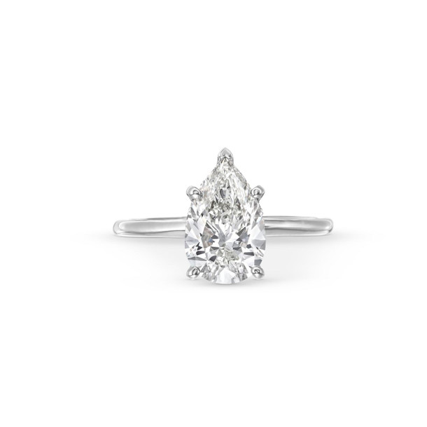 Pear Lab Grown Diamond Solitaire Engagement Ring by Diamonds Direct Designs