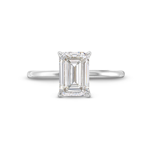 Emerald Lab Grown Diamond Solitaire Engagement Ring By Diamonds Direct Designs