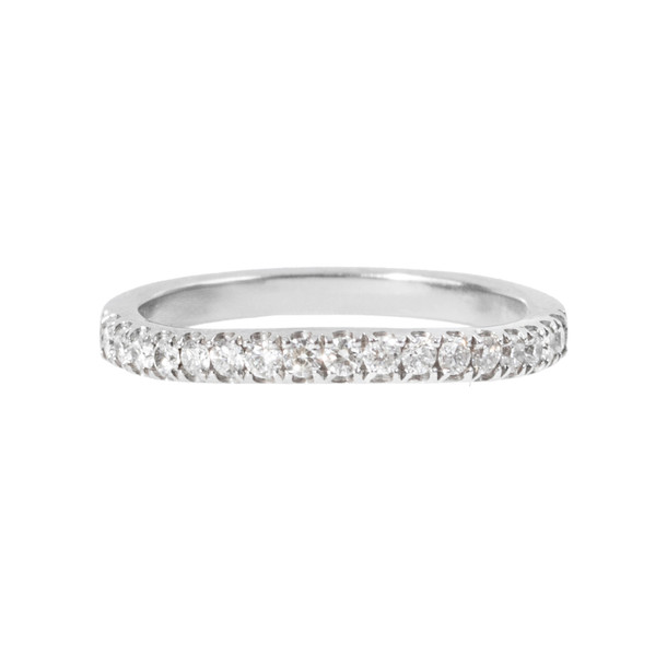0.35 Carat Curved Diamond Wedding Band