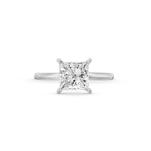 Princess Lab Grown Diamond Solitaire Engagement Ring By Diamonds Direct Designs