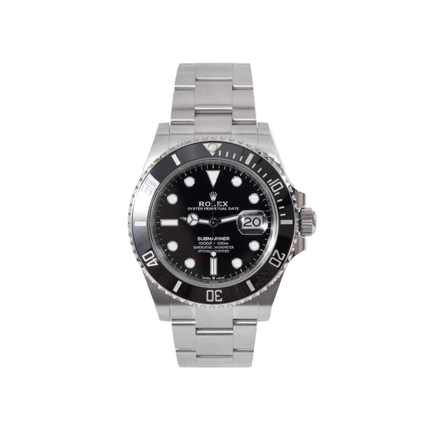 Rolex Submariner Date 41 Black Dial Watch | Oystersteel