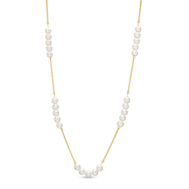 Pearl Station Adjustable Necklace