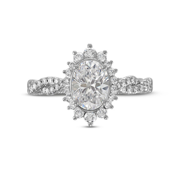 Verragio Renaissance Graduated Halo Twist Engagement Setting