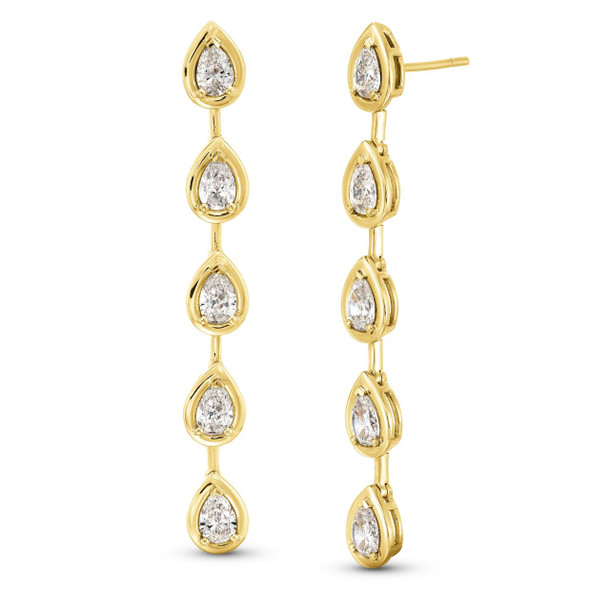 Pear Shape Drop Earrings
