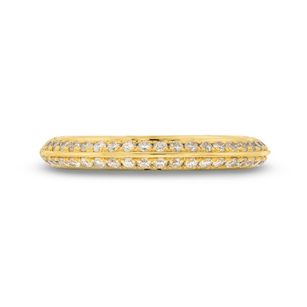 Two Row Knife Edge Diamond Wedding Band by Diamonds Direct Designs