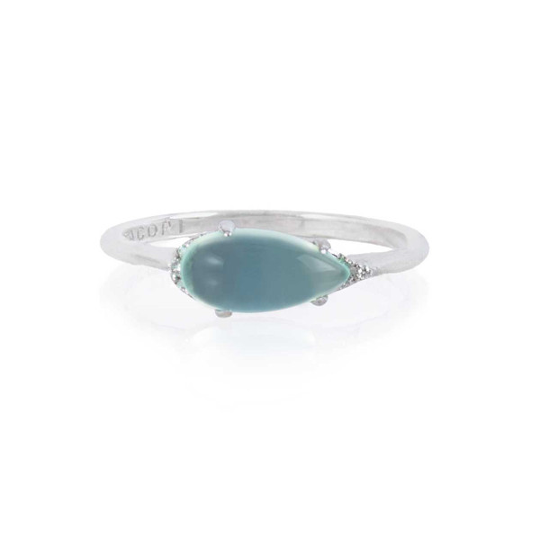 Tacori Horizon Shine Chalcedony and Diamond Ring