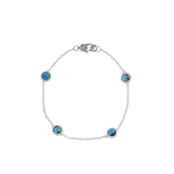 Tacori Crescent Embrace London Blue Topaz Station Bracelet