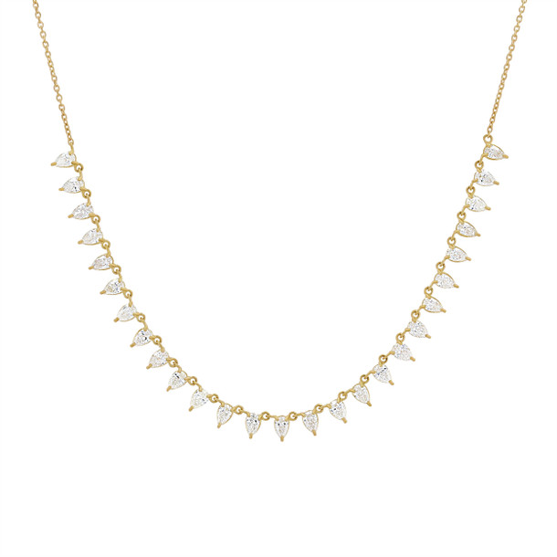 Pear Shape Diamond Necklace