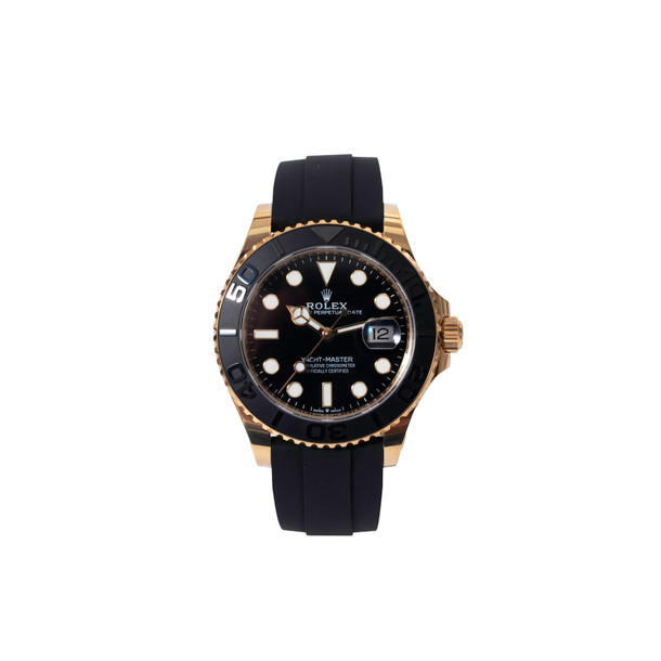 Rolex Yacht-Master 42 Black Dial Watch | Yellow Gold