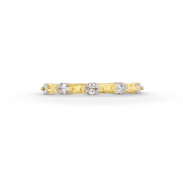 Oval Diamond Accented Band by C. Gonshor