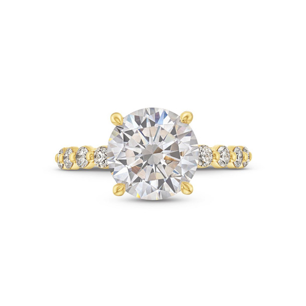 Tacori Sculpted Crescent Round Engagement Setting