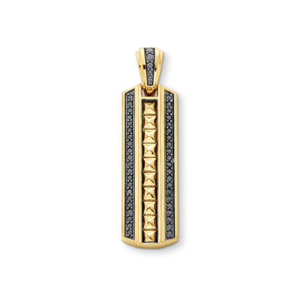 Black Diamond Gold Pave Pendant