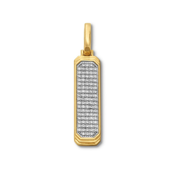 Five Row Pave Diamond Pendant
