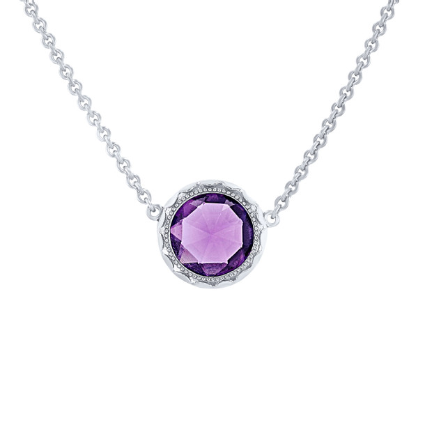 Tacori Crescent Embrace Amethyst Pendant