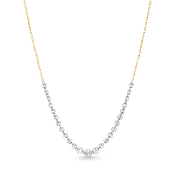 Graduated Round Diamond Necklace