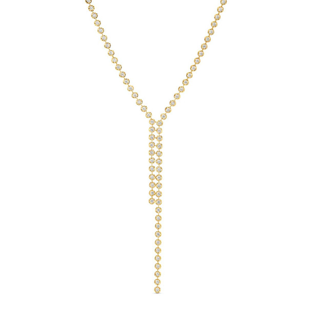 Illusion Diamond Y-Chain Necklace