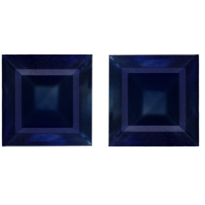 Princess 1.57tw Blue Sapphire Pair - #888431