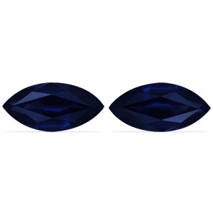 Marquise 2.51tw Blue Sapphire Pair - #888508