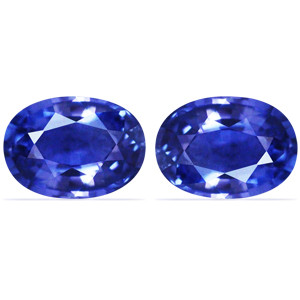 Oval 1.38tw Blue Sapphire Pair - #888645