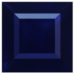 0.90ct Princess Blue Sapphire Gemstone 5.40X5.39X3.01 MM - #888677