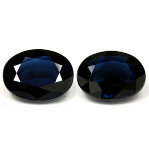 Oval 6.02tw Blue Sapphire Pair - #888787
