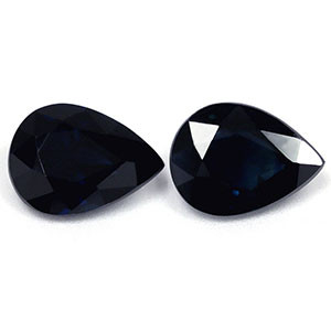 Pear 2.45tw Blue Sapphire Pair - #888790