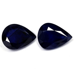 3.76ct Pear Blue Sapphire Gemstone 9.07X6.94X3.98 MM - #888788