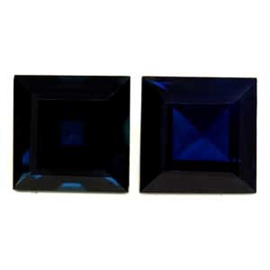 Princess 1.62tw Blue Sapphire Pair - #889723