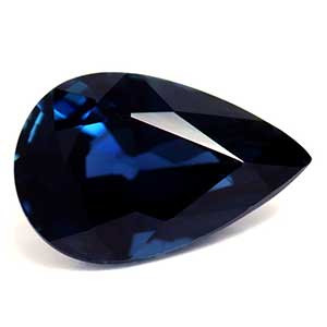 0.54ct Pear Blue Sapphire Gemstone 6.18X4.02X2.94 MM - #889313