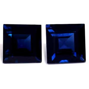 Princess 1.74tw Blue Sapphire Pair - #889474